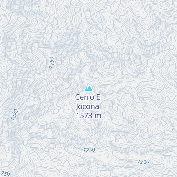 Map of Cerro El Joconal