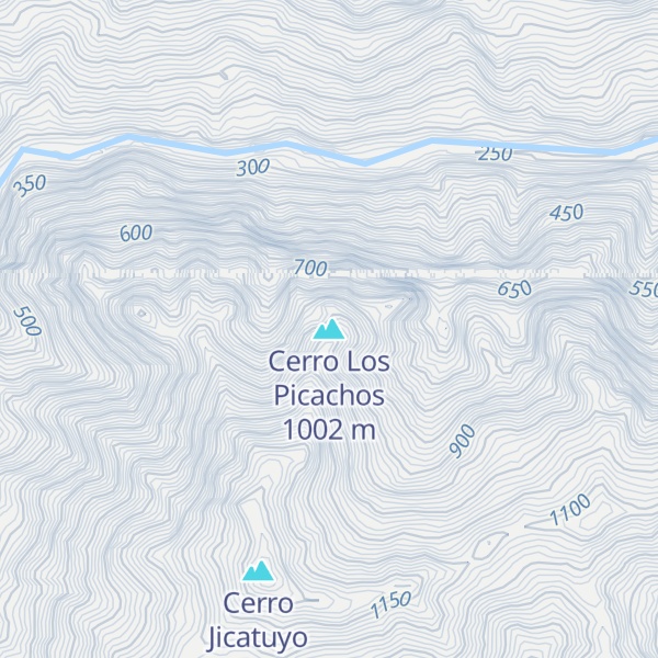 Map of Cerro Los Picachos