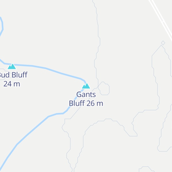 Map of Gants Bluff