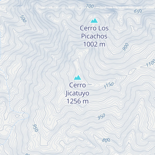 Map of Cerro Jicatuyo