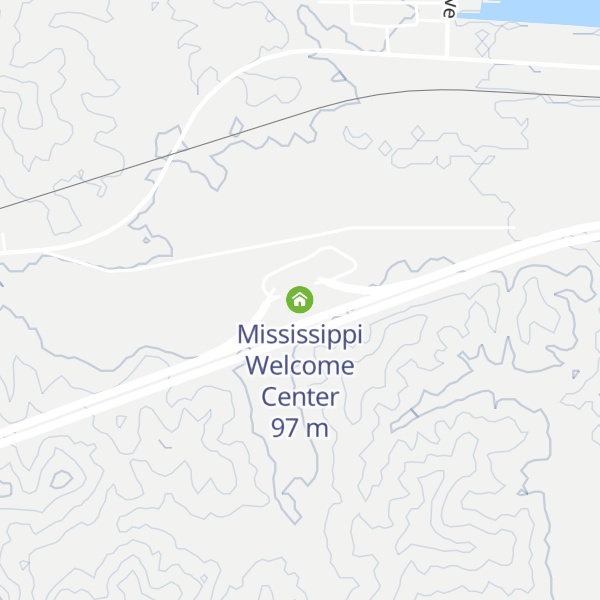 Map of Mississippi Welcome Center