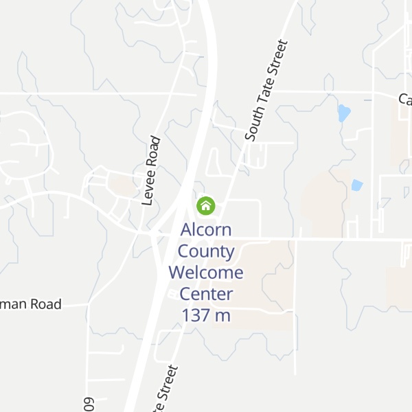 Map of Alcorn County Welcome Center
