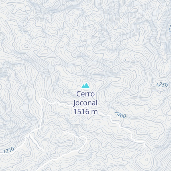 Map of Cerro Joconal