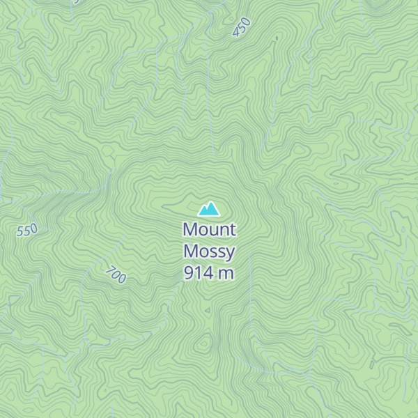 Map of Mount Mossy