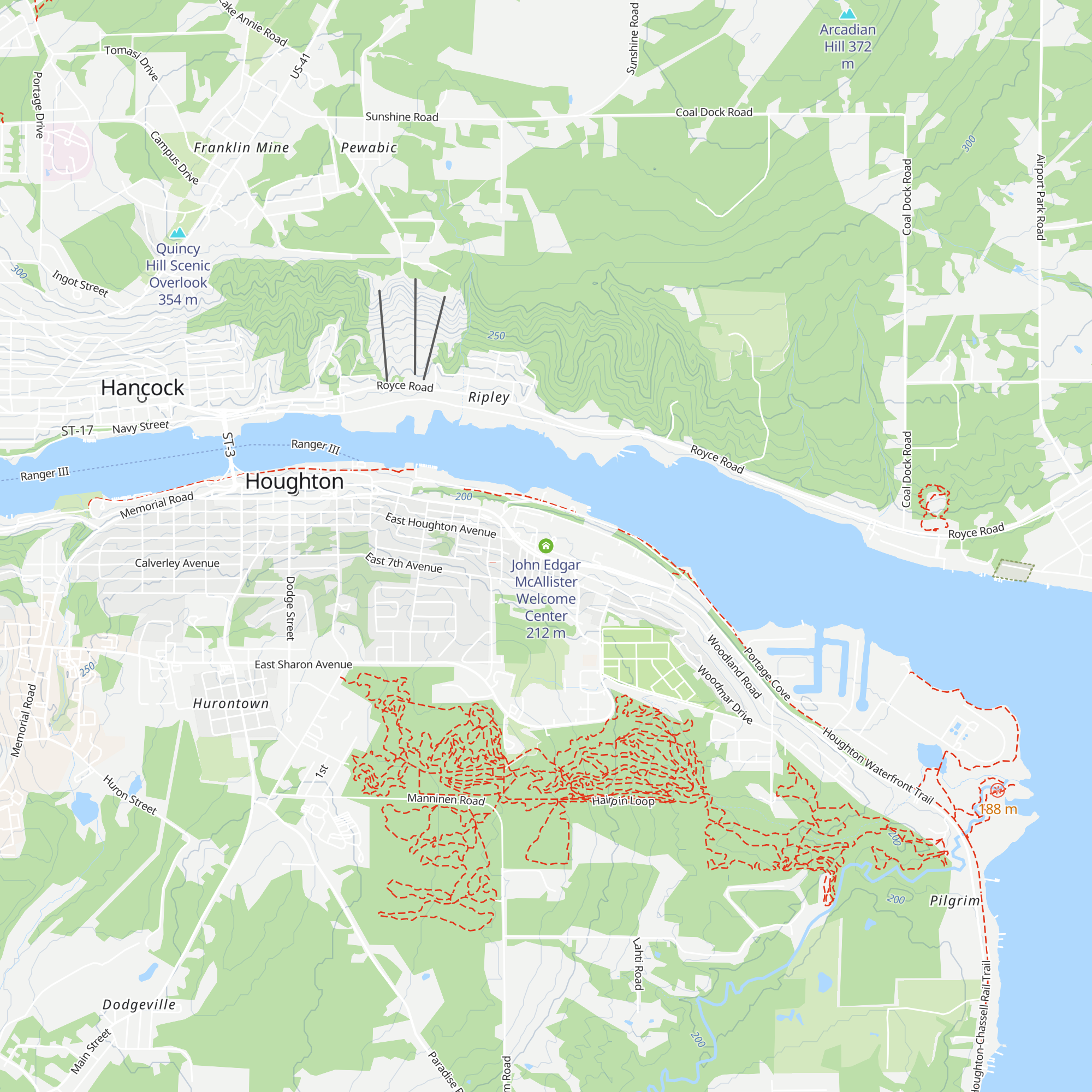 John Edgar McAllister Welcome Center map