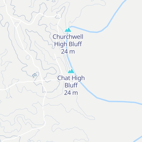 Map of Chat High Bluff