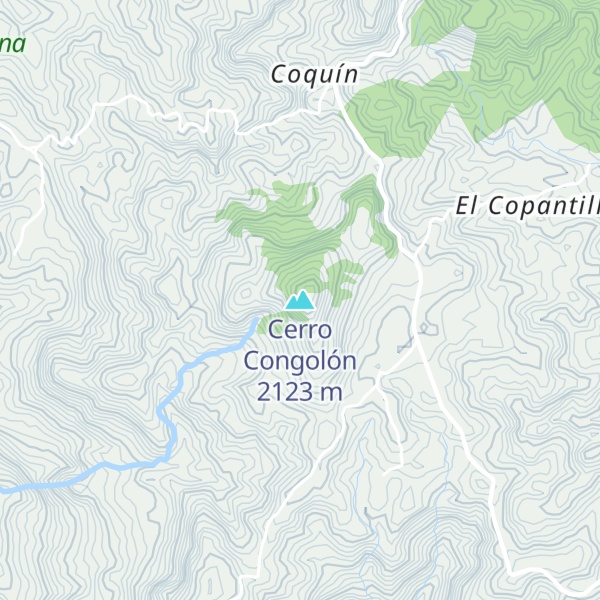 Map of Cerro Congolón