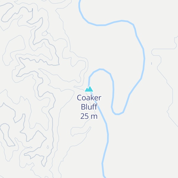 Map of Coaker Bluff
