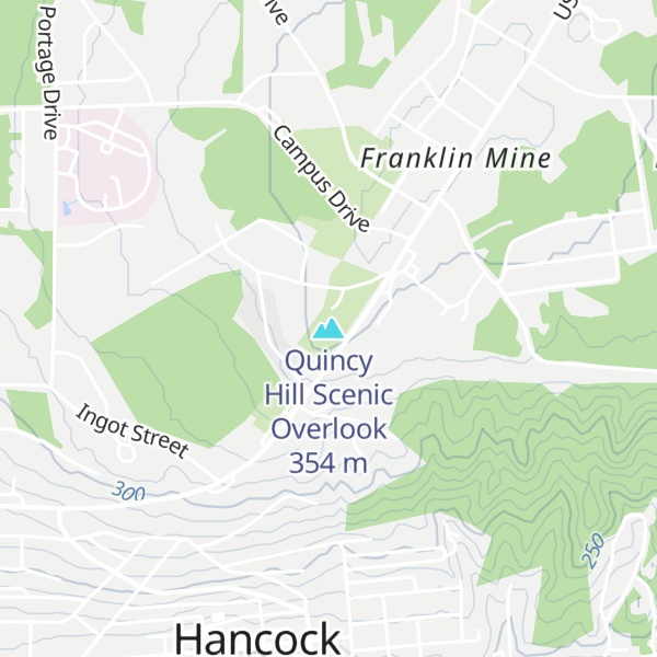 Map of Quincy Hill Scenic Overlook