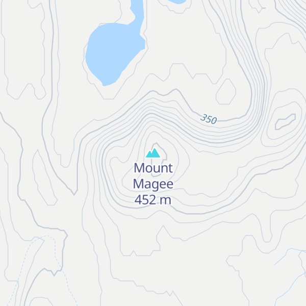 Map of Mount Magee