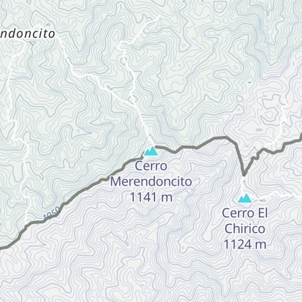 Map of Cerro Merendoncito