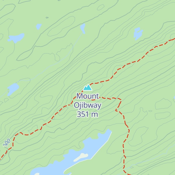 Map of Mount Ojibway