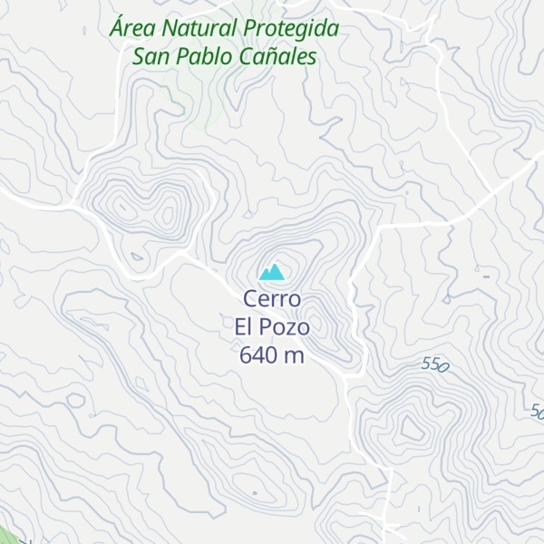 Map of Cerro El Pozo