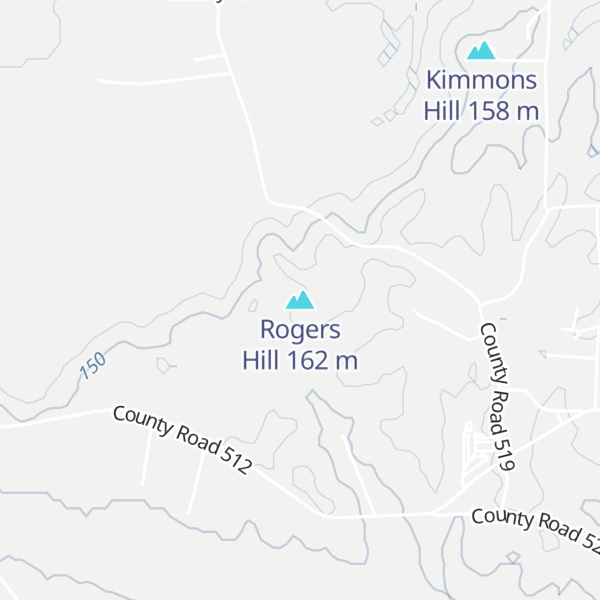 Map of Rogers Hill