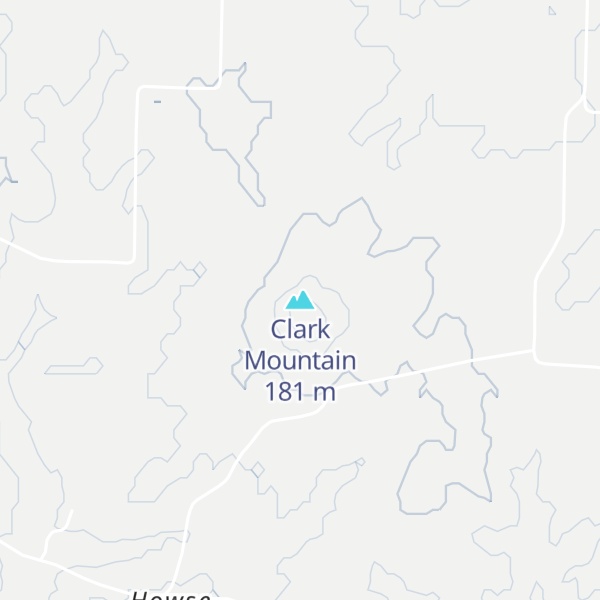 Map of Clark Mountain