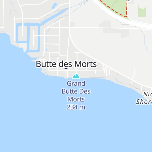 Map of Grand Butte Des Morts