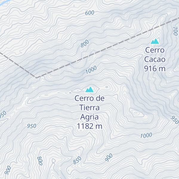 Map of Cerro de Tierra Agria