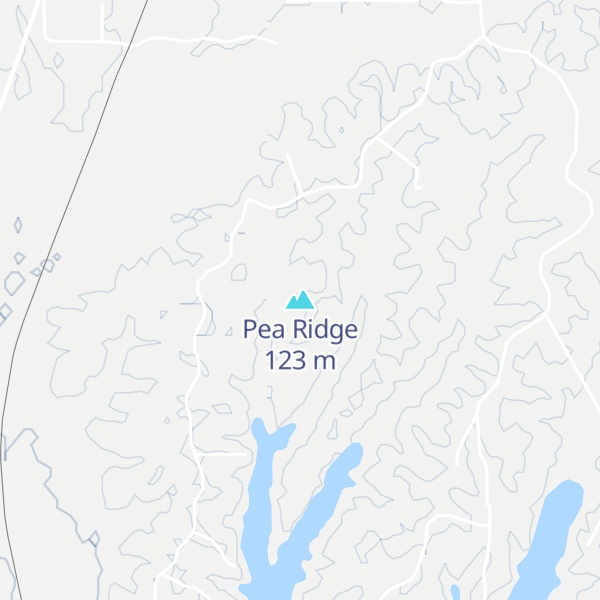 Map of Pea Ridge