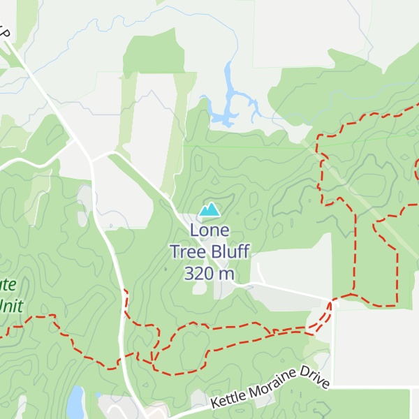 Map of Lone Tree Bluff