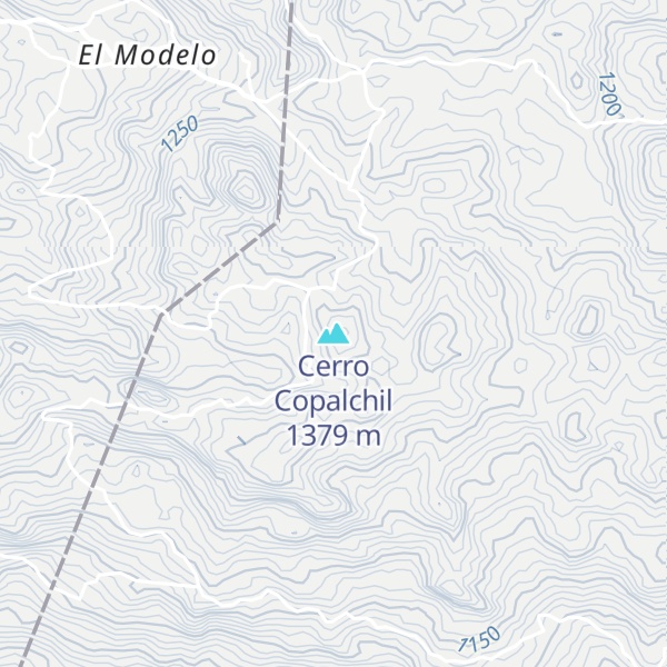 Map of Cerro Copalchil