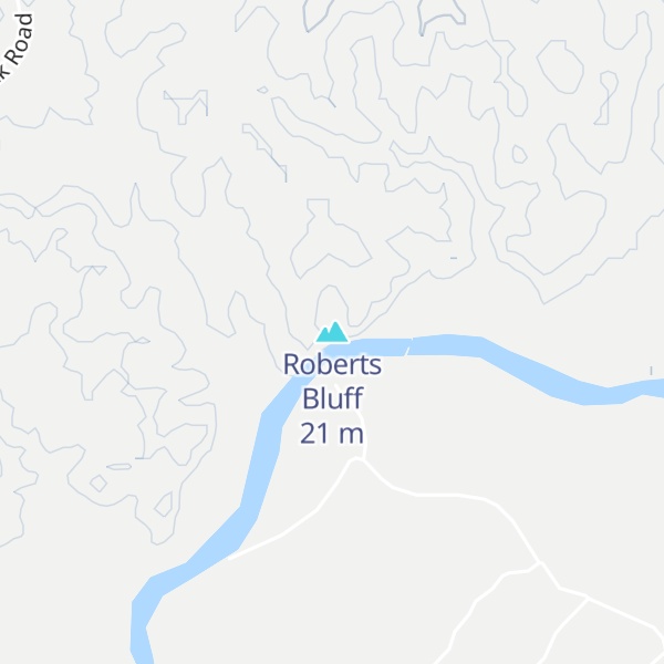 Map of Roberts Bluff