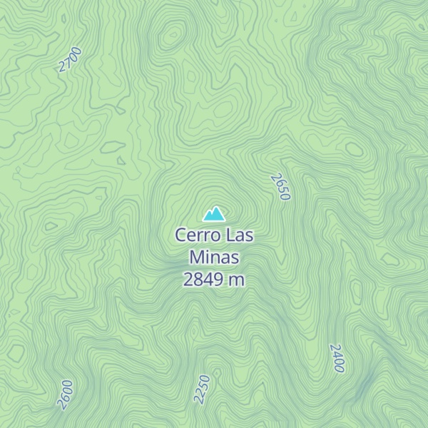 Map of Cerro Las Minas