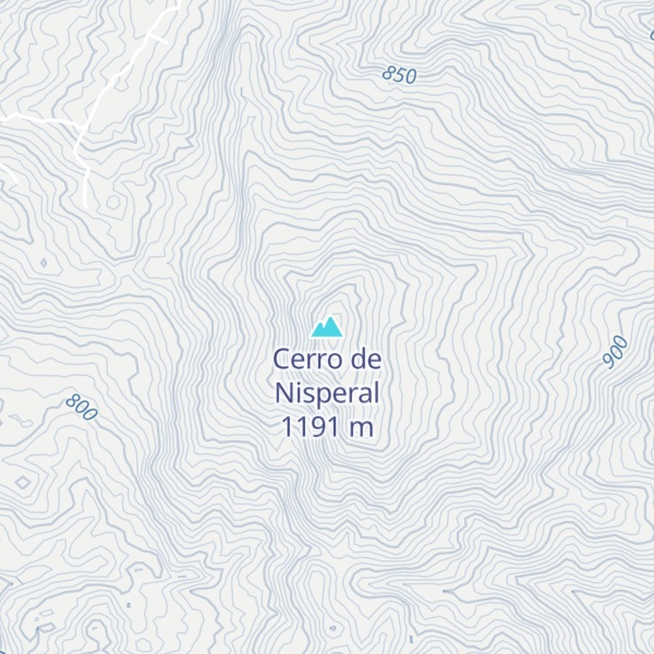 Map of Cerro de Nisperal