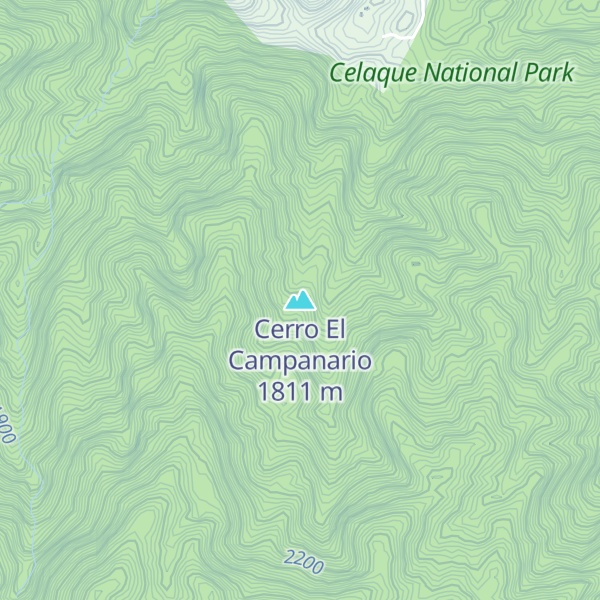 Map of Cerro El Campanario