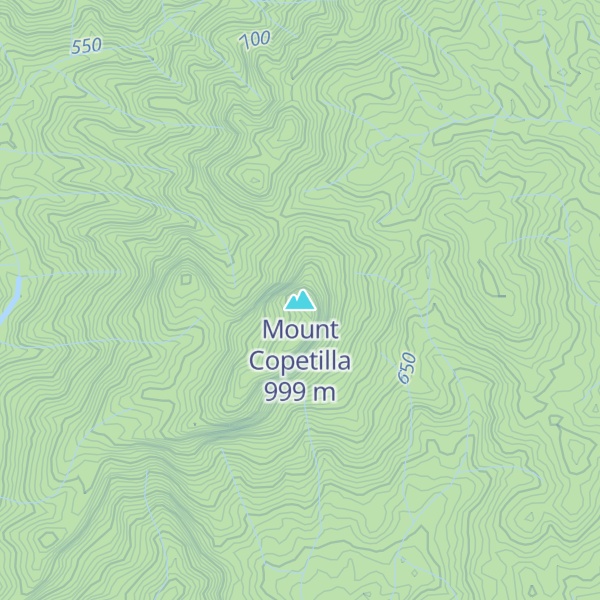 Map of Mount Copetilla
