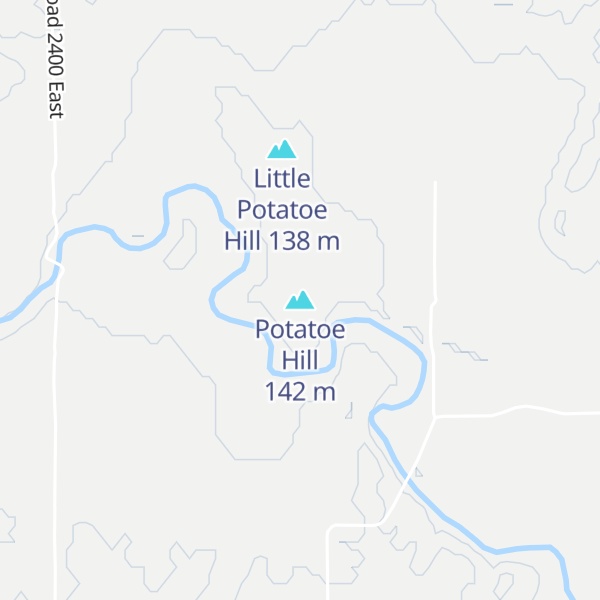 Map of Potatoe Hill