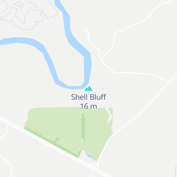 Map of Shell Bluff