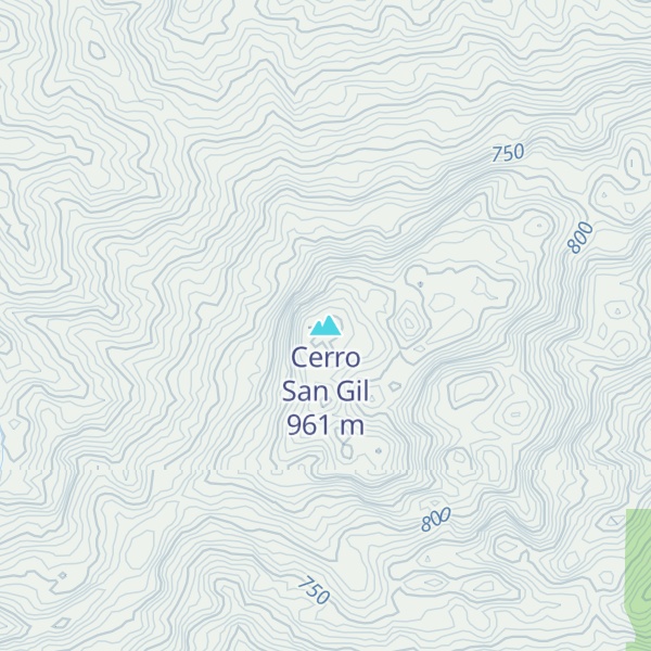 Map of Cerro San Gil