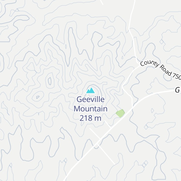 Map of Geeville Mountain