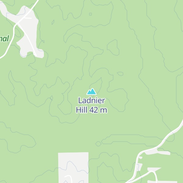 Map of Ladnier Hill