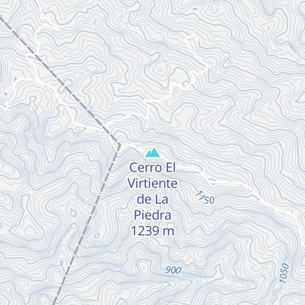 Map of Cerro El Virtiente de La Piedra