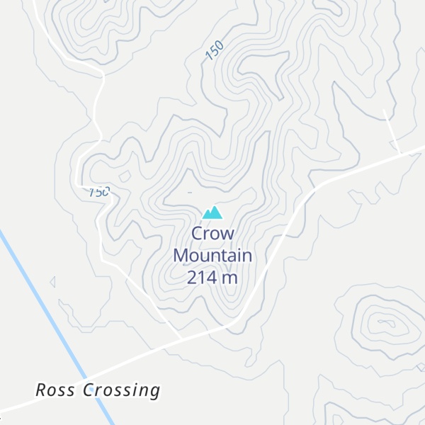 Map of Crow Mountain