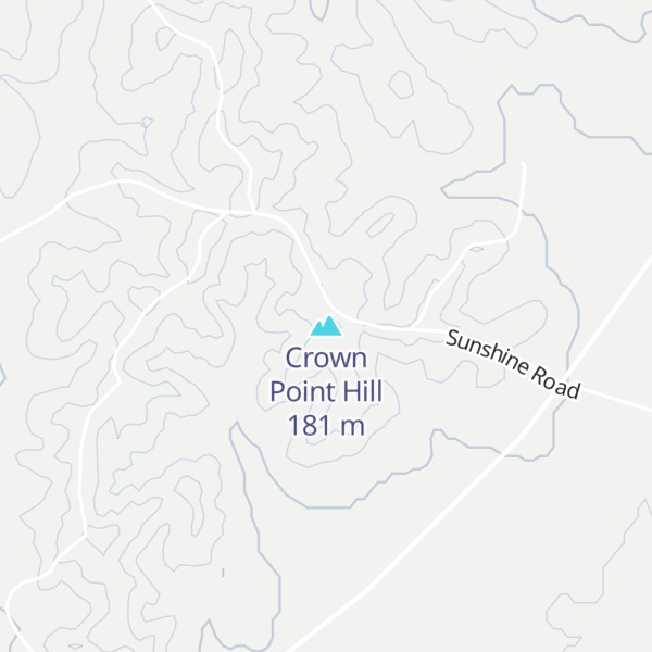Map of Crown Point Hill