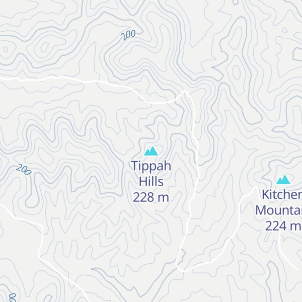 Map of Tippah Hills