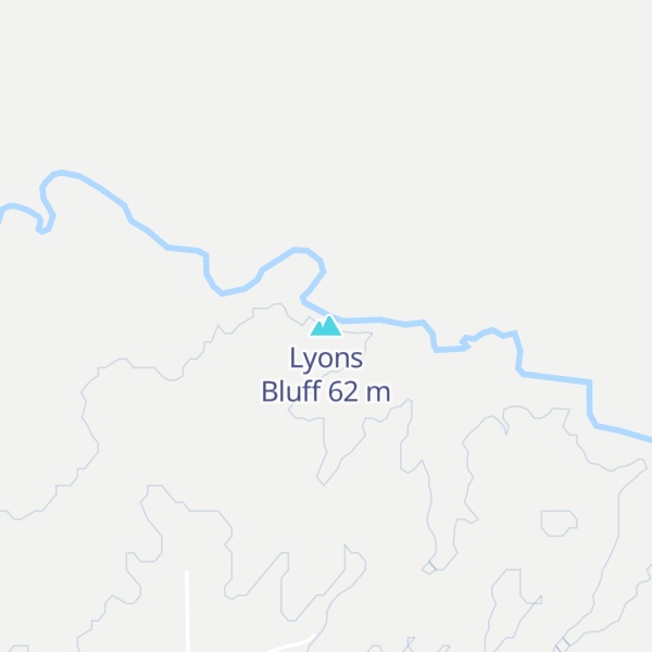 Map of Lyons Bluff