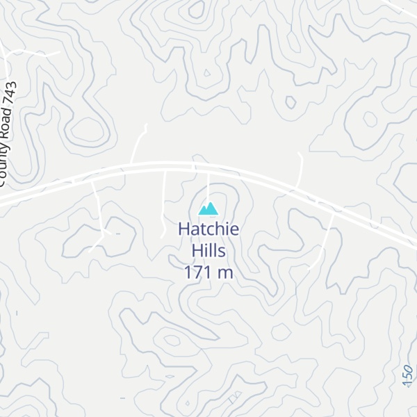 Map of Hatchie Hills