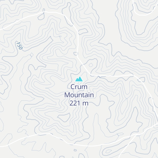 Map of Crum Mountain