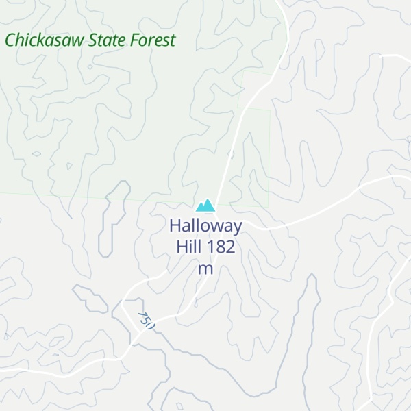 Map of Halloway Hill