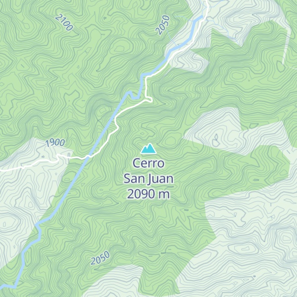 Map of Cerro San Juan
