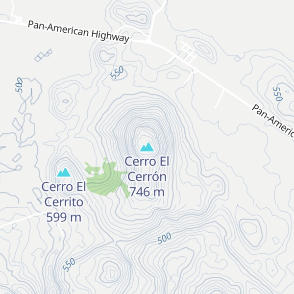 Map of Cerro El Cerrón