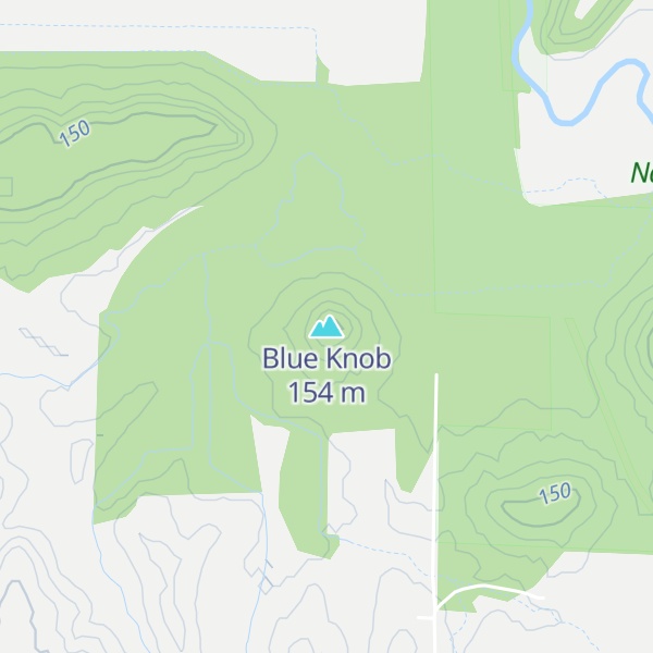 Map of Blue Knob