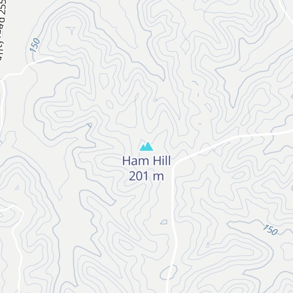 Map of Ham Hill