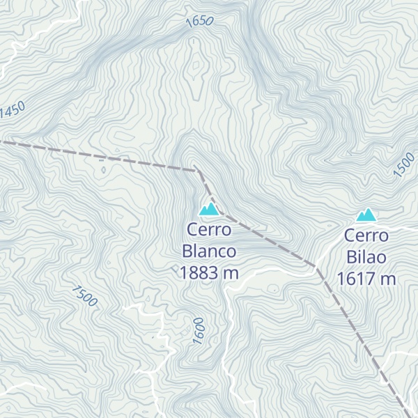 Map of Cerro Blanco