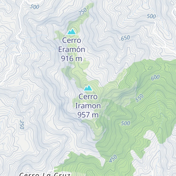 Map of Cerro Iramon