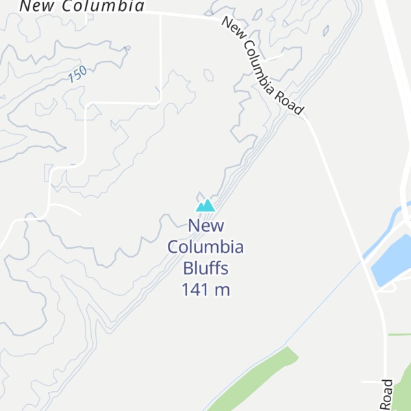 Map of New Columbia Bluffs