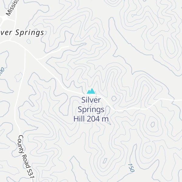 Map of Silver Springs Hill